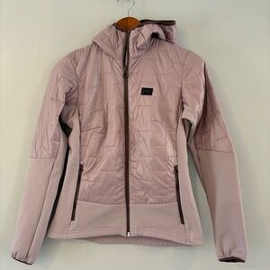 Helly Hansen Hybrid Jacket Wom XS Pink Lifaloft Insulated Hood Quilted Ski Hike